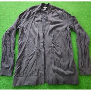 Lands End Womens XS‎ Gray Open Front Cardigan Sweater Long Sleeve Casual